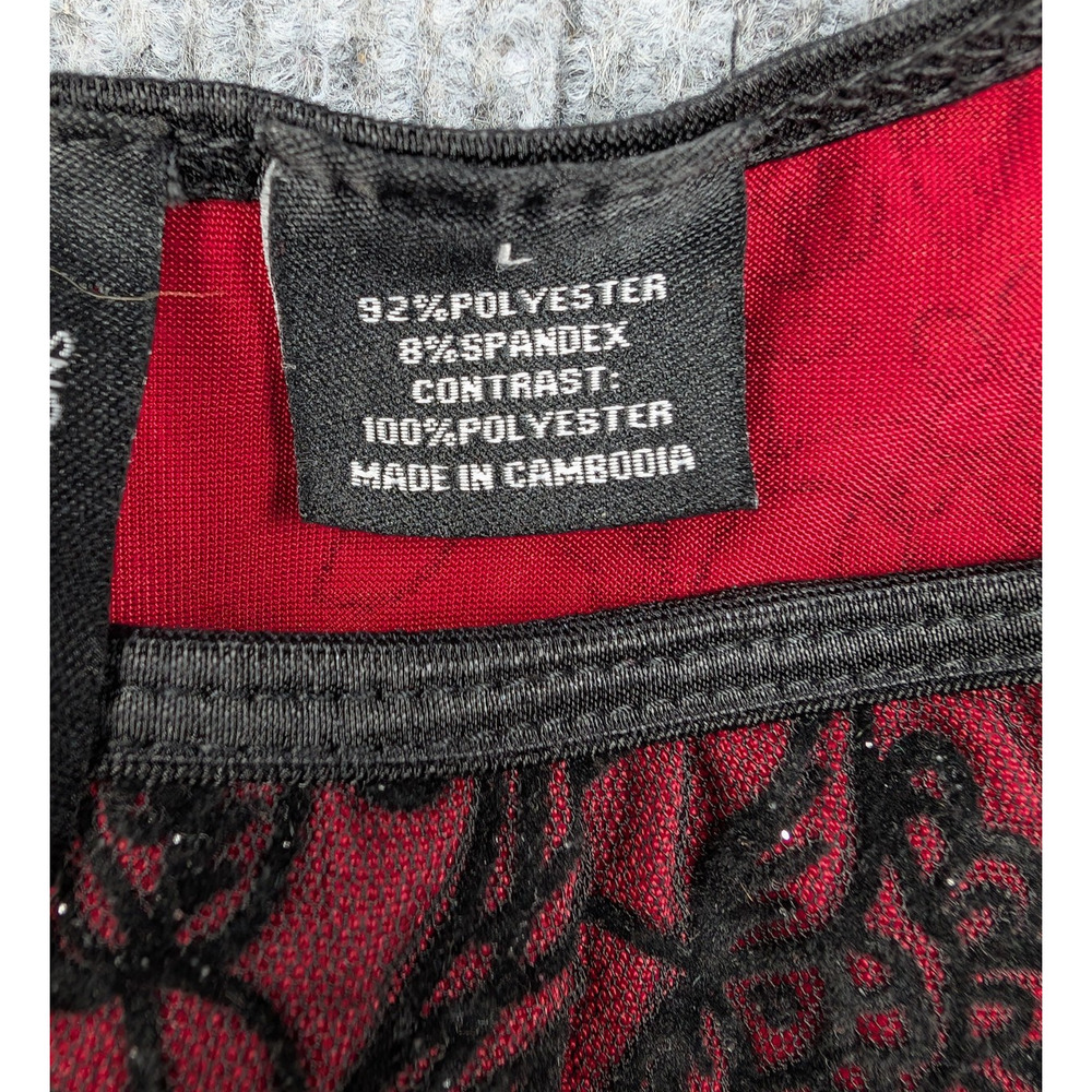 Vintage Whimsigoth Tank Womens Large 90s Vamp Corset Effect Fairy Grunge Y2K - Picture 7 of 7
